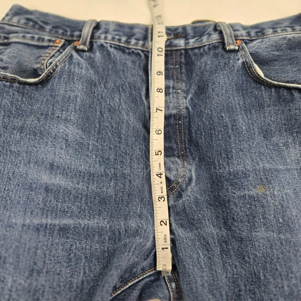 Vintage Levis 501 Jeans 36x32 Made‎ in Mexico Straight Leg Blue Button Fly Denim
